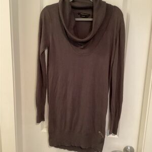BCBGMaxAzria Taupe Cowl Neck Sweater
